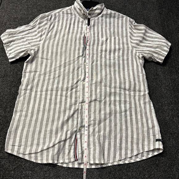 Joe's Jeans Men's Shirt XL Short Sleeve Striped Button Down with Pocket - Picture 3 of 7